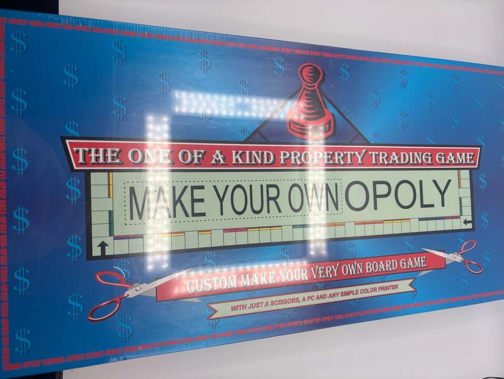 TDC Games Make Your Own Opoly Custom Property Trading Board Game Item 1999